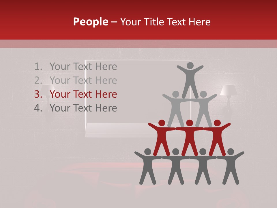 Red Couch PowerPoint Template