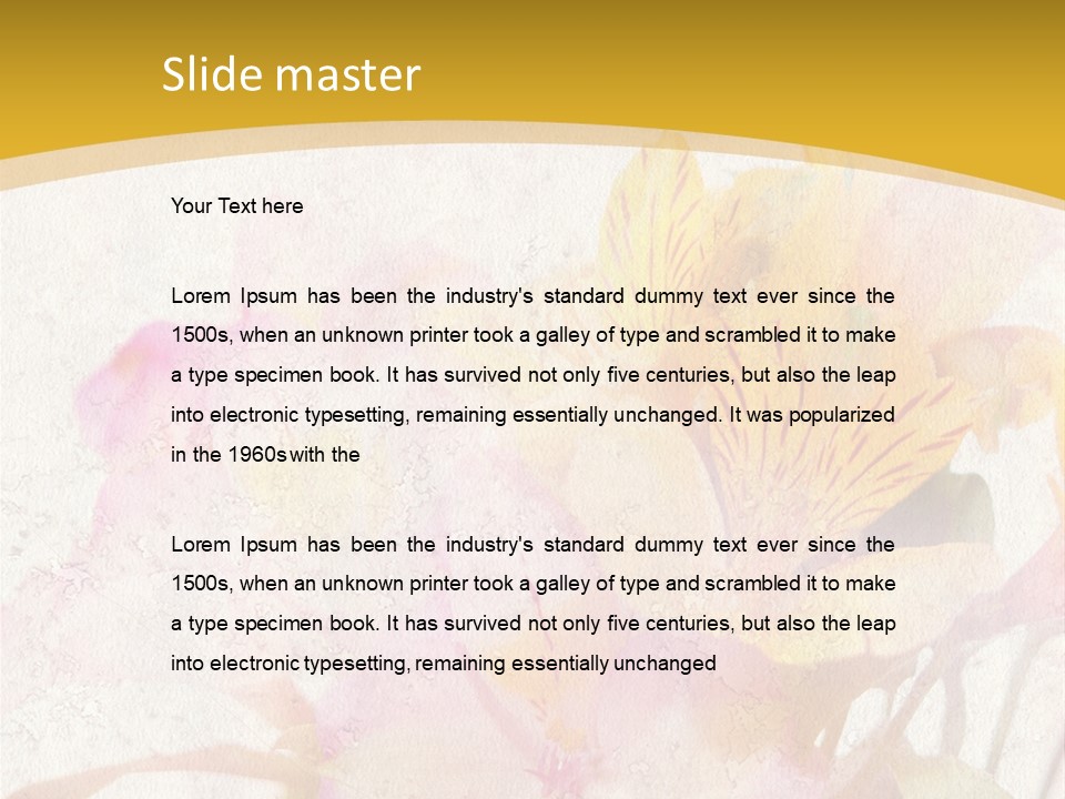 Water Style Very PowerPoint Template