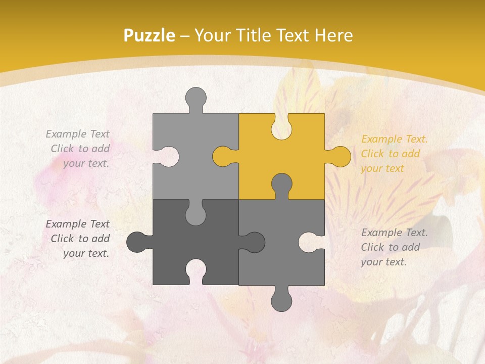 Water Style Very PowerPoint Template