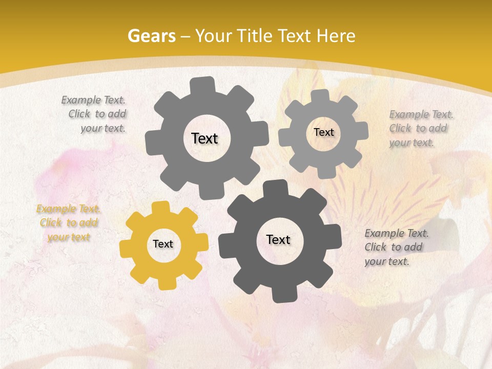 Water Style Very PowerPoint Template