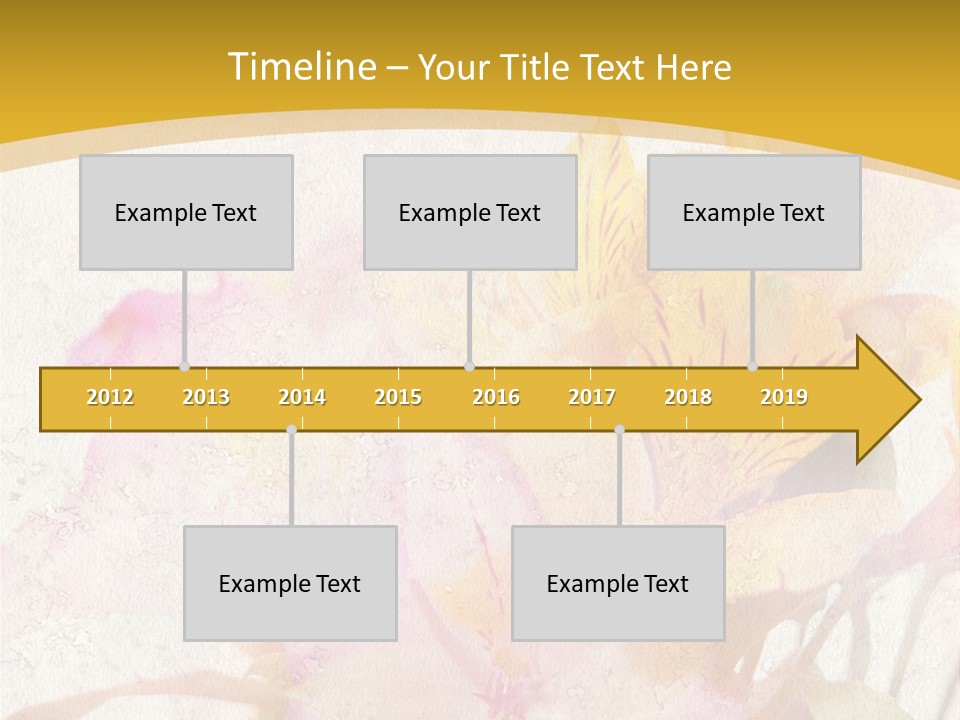 Water Style Very PowerPoint Template