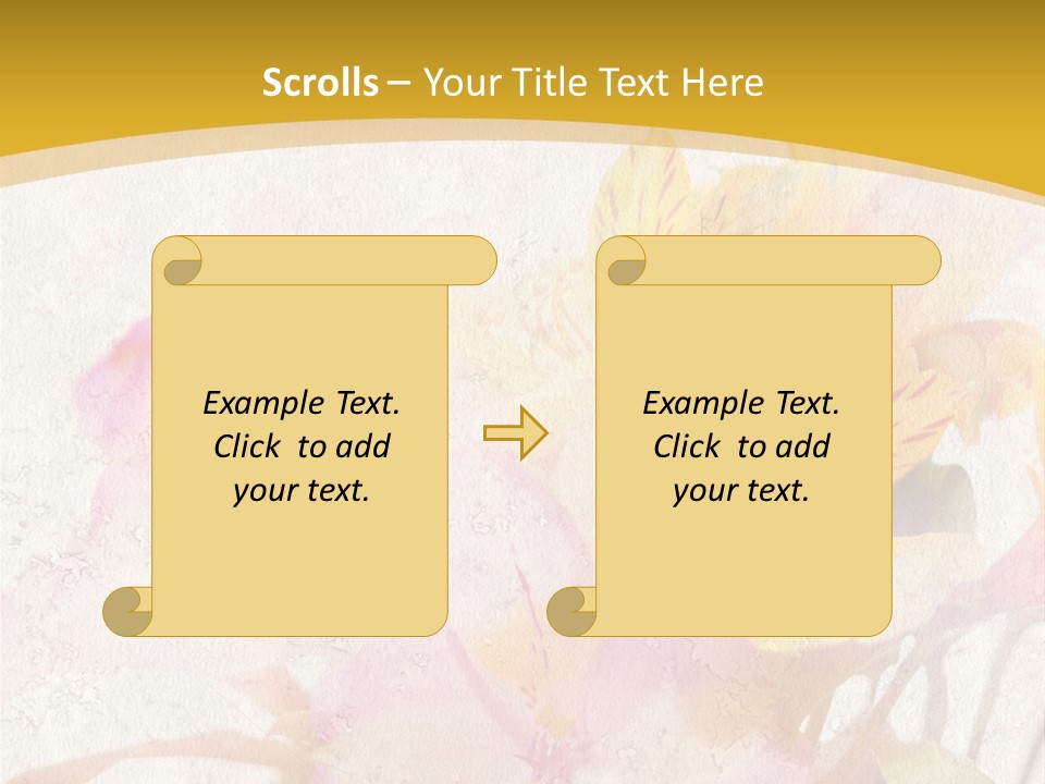 Water Style Very PowerPoint Template