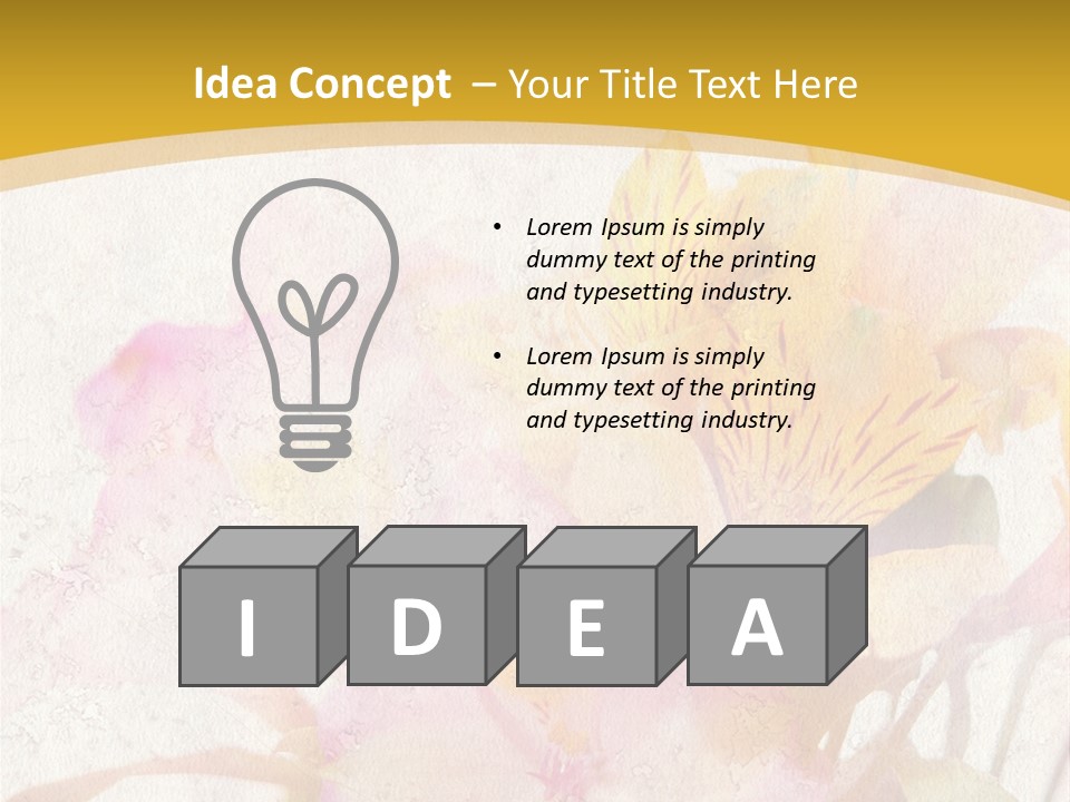 Water Style Very PowerPoint Template