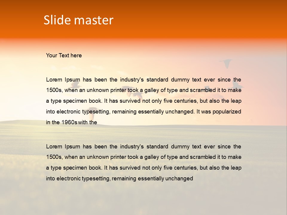 Dawn Sky Light PowerPoint Template