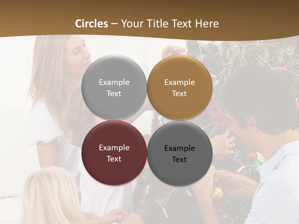 Decorating Christmas Tree PowerPoint Template
