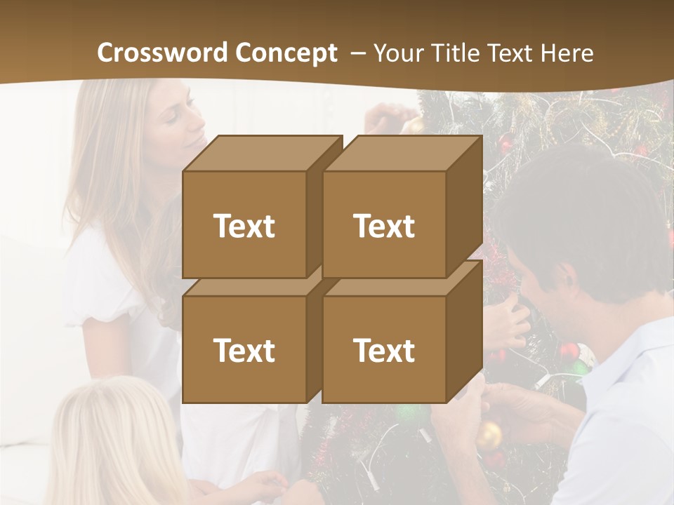 Decorating Christmas Tree PowerPoint Template