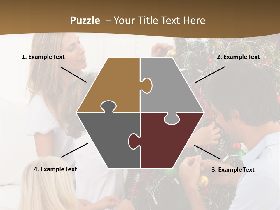 Decorating Christmas Tree PowerPoint Template