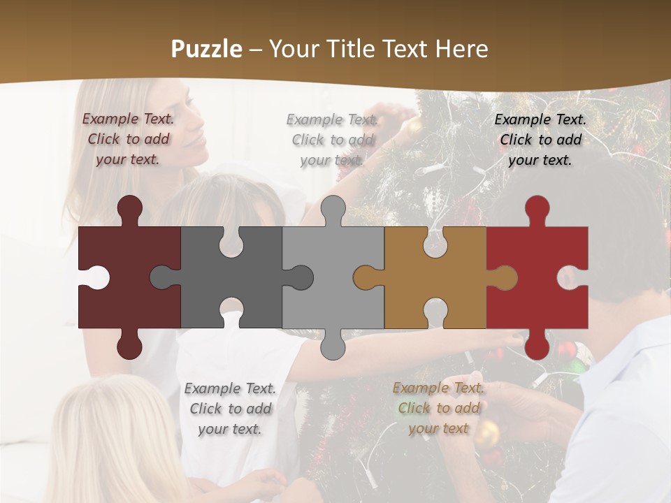 Decorating Christmas Tree PowerPoint Template