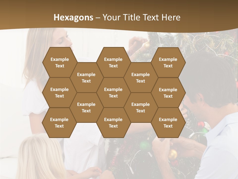 Decorating Christmas Tree PowerPoint Template