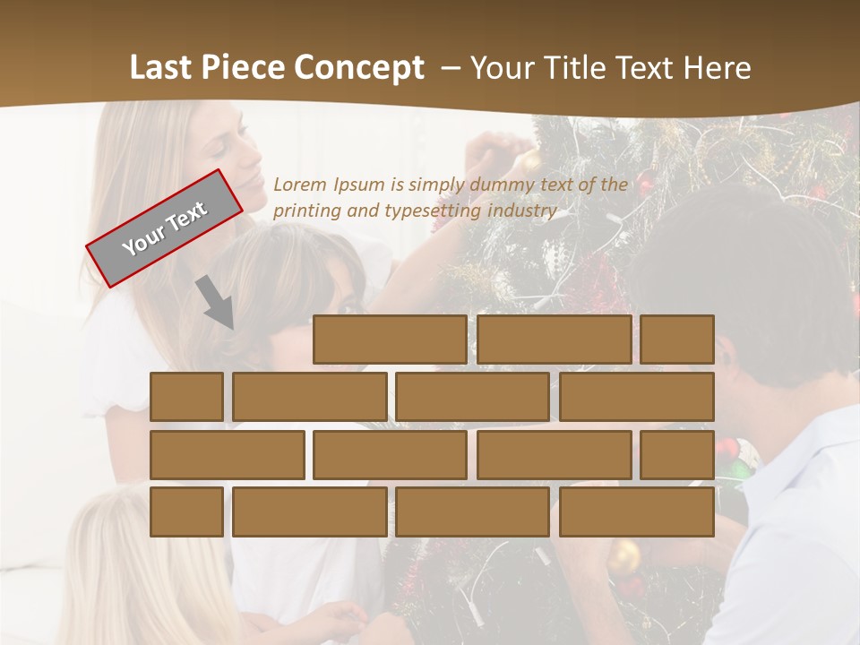Decorating Christmas Tree PowerPoint Template