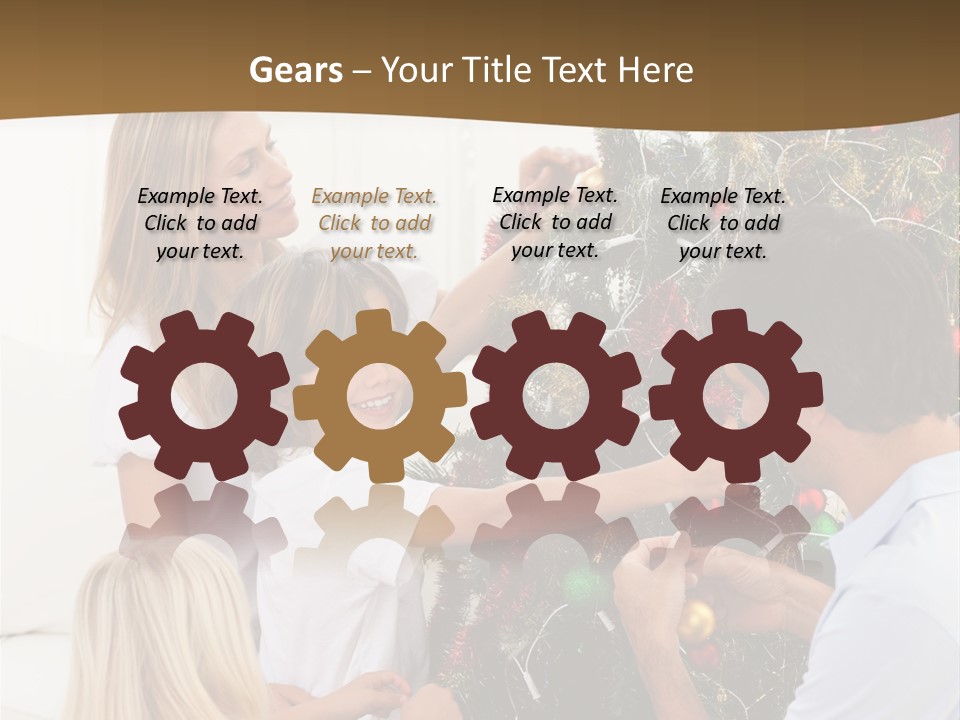 Decorating Christmas Tree PowerPoint Template