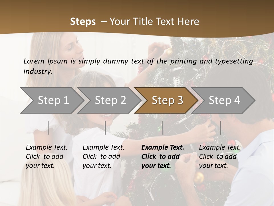 Decorating Christmas Tree PowerPoint Template