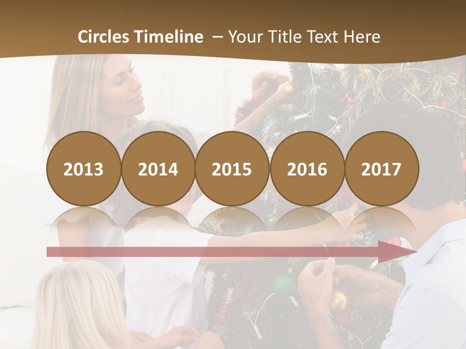 Decorating Christmas Tree PowerPoint Template