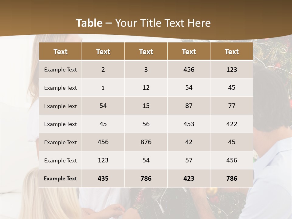 Decorating Christmas Tree PowerPoint Template