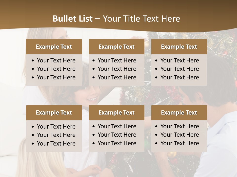 Decorating Christmas Tree PowerPoint Template