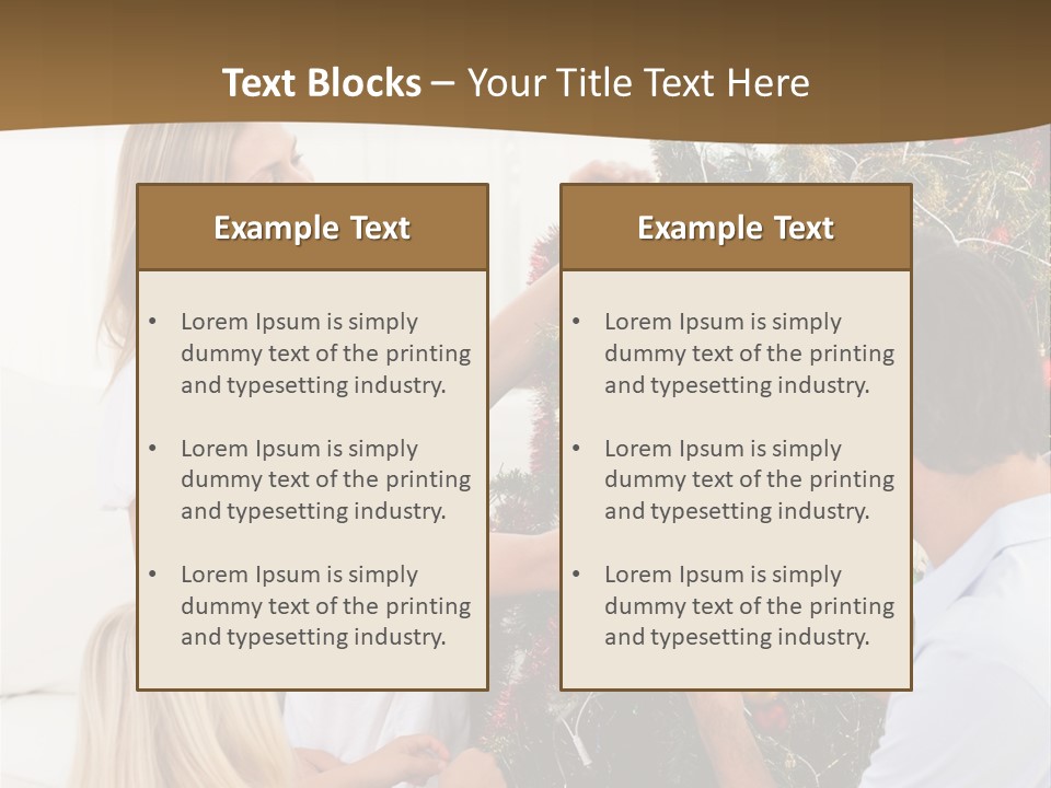 Decorating Christmas Tree PowerPoint Template