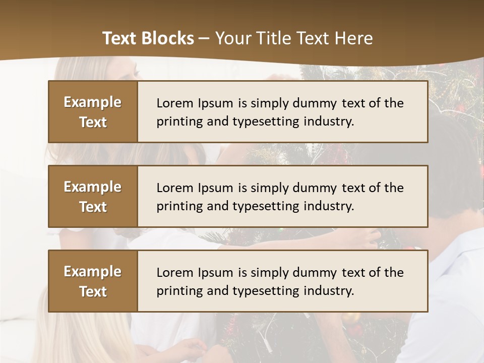 Decorating Christmas Tree PowerPoint Template