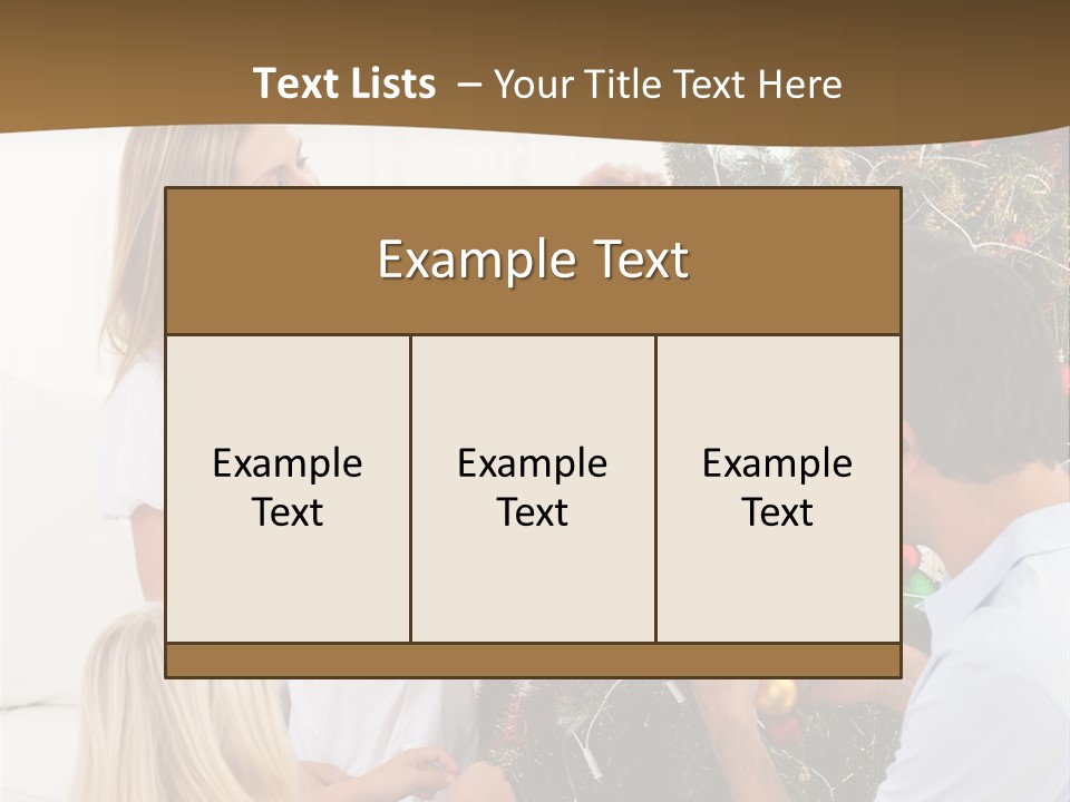 Decorating Christmas Tree PowerPoint Template