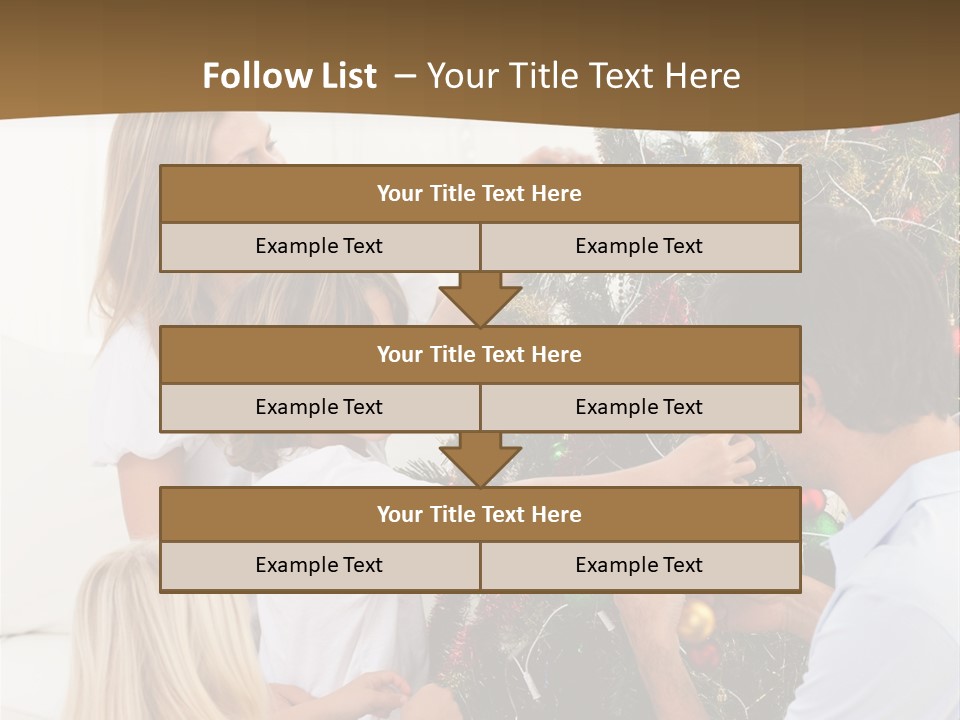 Decorating Christmas Tree PowerPoint Template