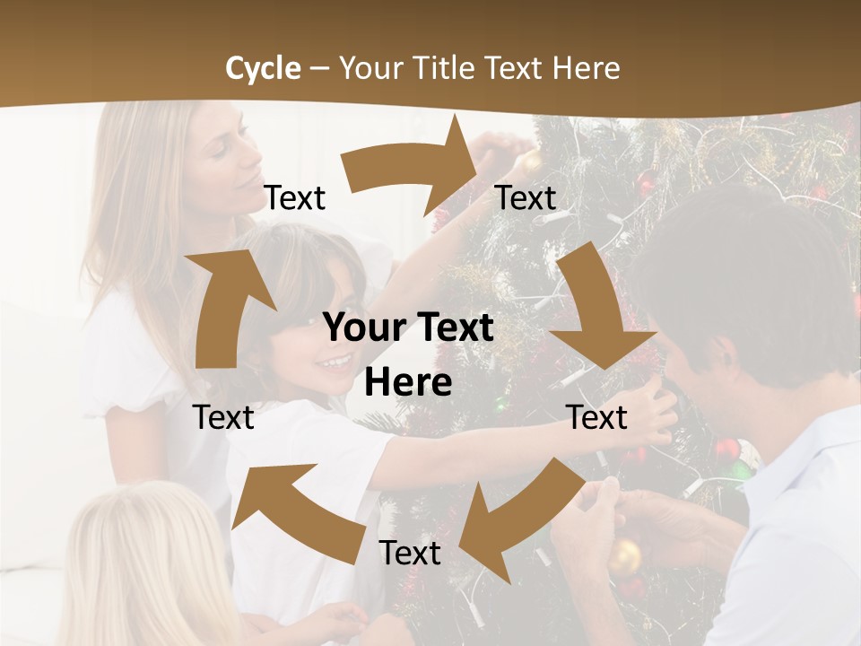 Decorating Christmas Tree PowerPoint Template