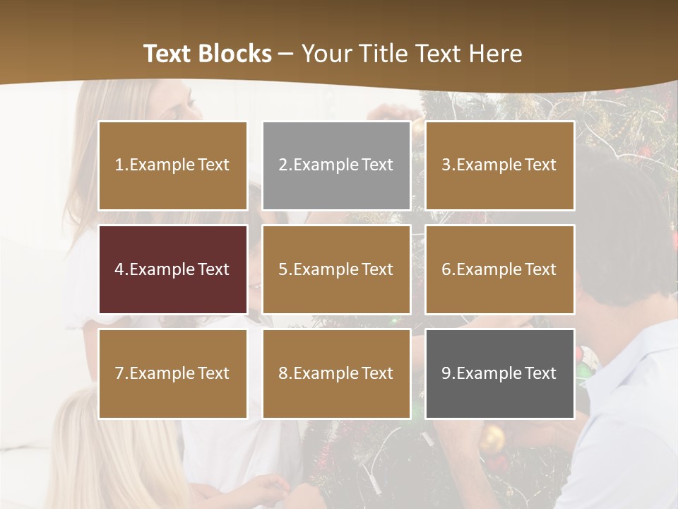 Decorating Christmas Tree PowerPoint Template