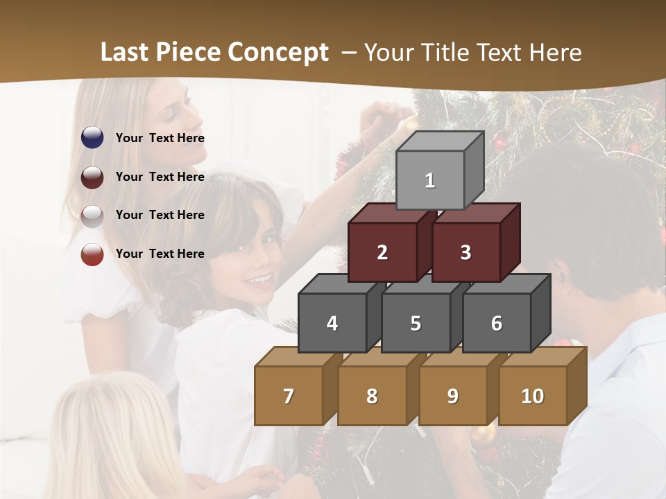 Decorating Christmas Tree PowerPoint Template