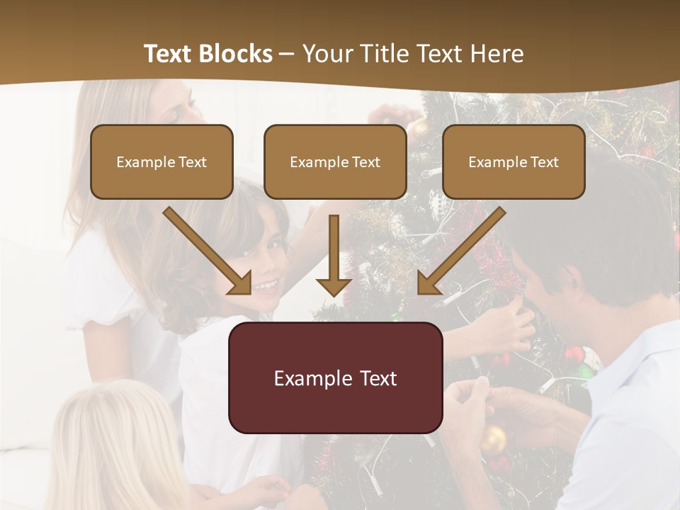 Decorating Christmas Tree PowerPoint Template