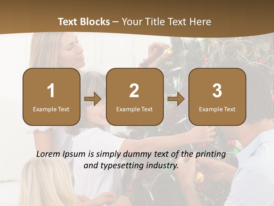 Decorating Christmas Tree PowerPoint Template