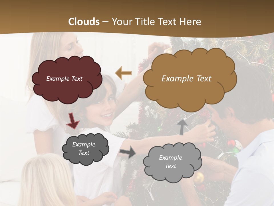 Decorating Christmas Tree PowerPoint Template