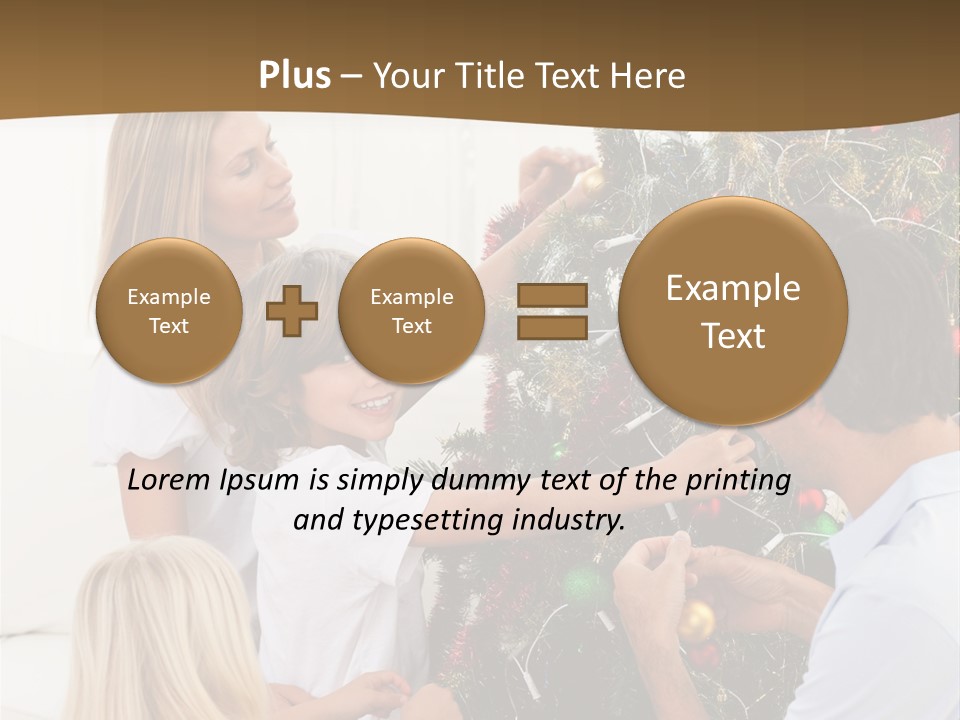 Decorating Christmas Tree PowerPoint Template