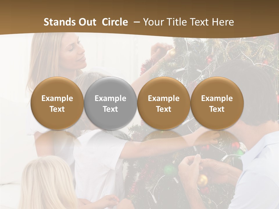 Decorating Christmas Tree PowerPoint Template