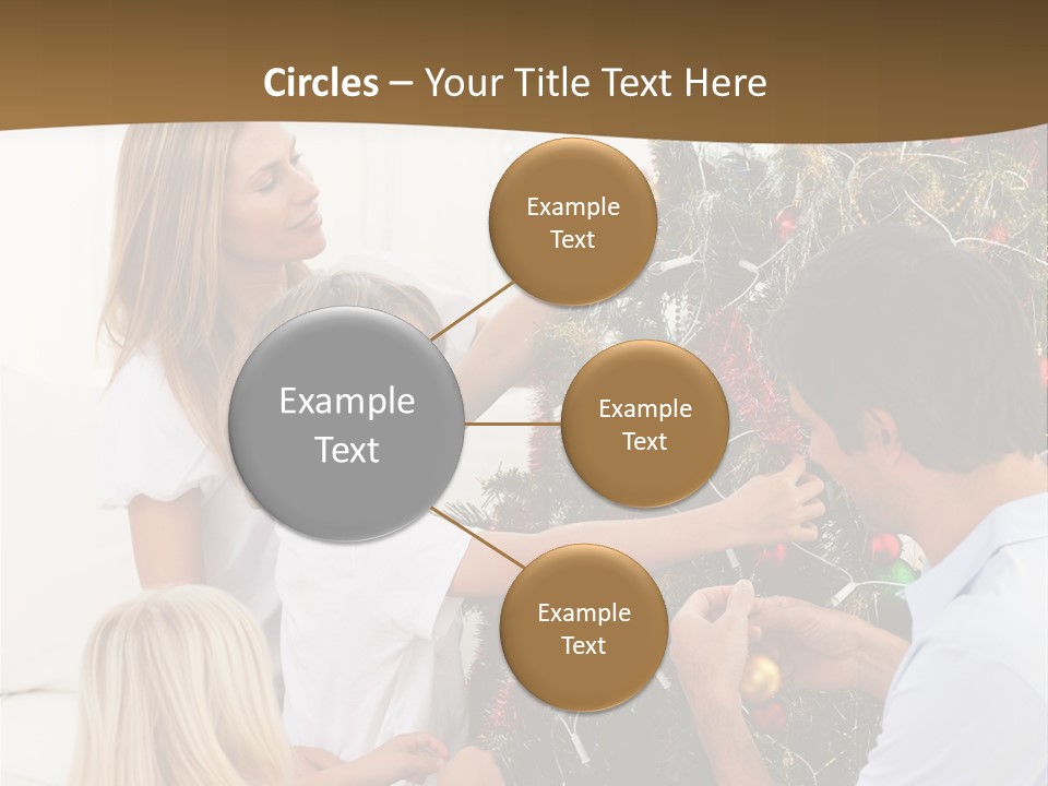 Decorating Christmas Tree PowerPoint Template