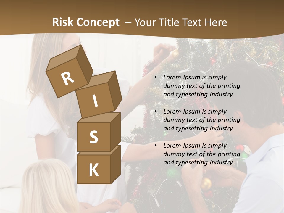 Decorating Christmas Tree PowerPoint Template