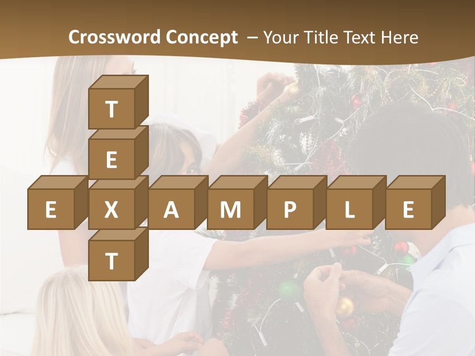 Decorating Christmas Tree PowerPoint Template