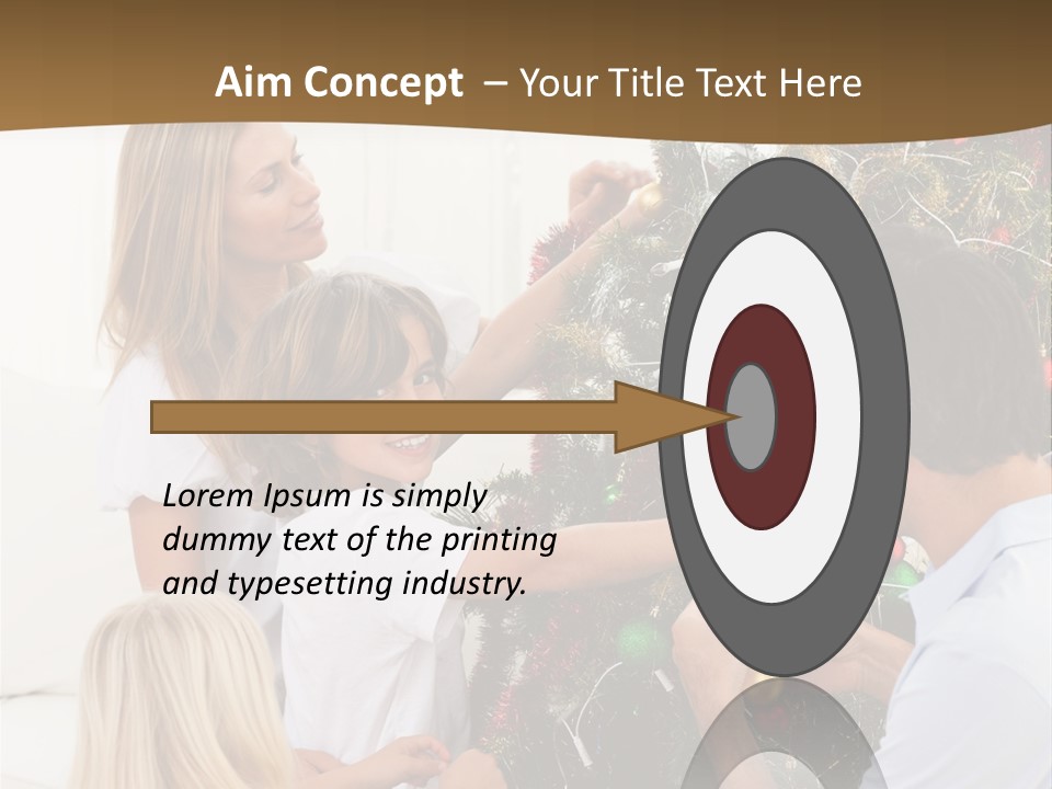 Decorating Christmas Tree PowerPoint Template