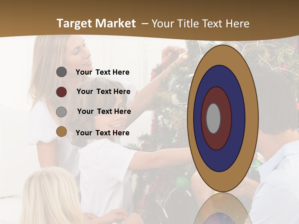 Decorating Christmas Tree PowerPoint Template