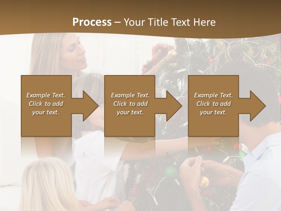 Decorating Christmas Tree PowerPoint Template