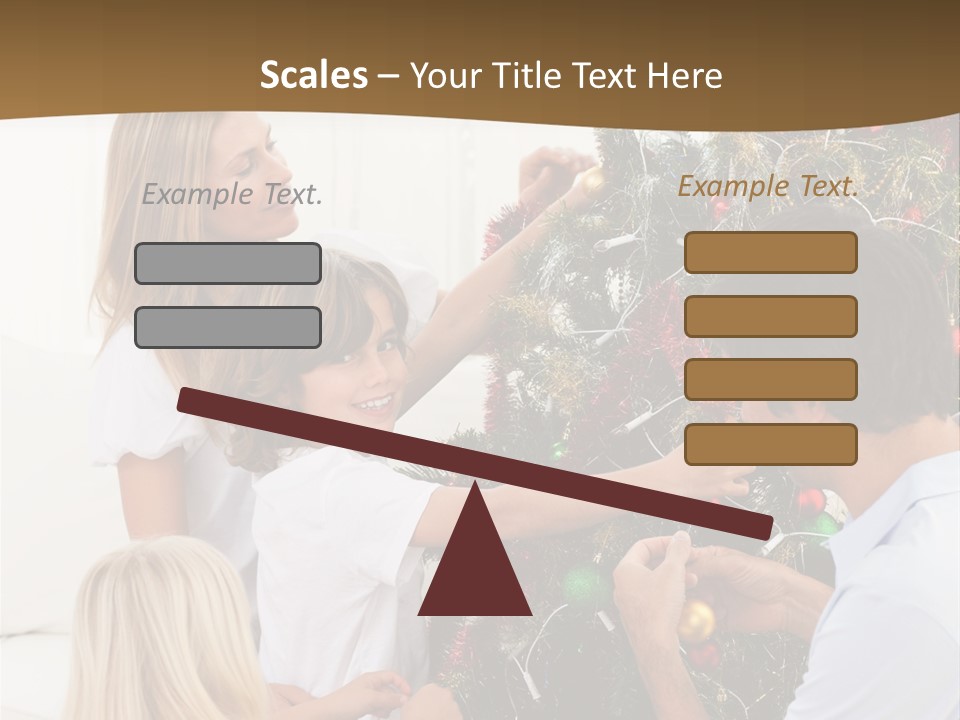 Decorating Christmas Tree PowerPoint Template