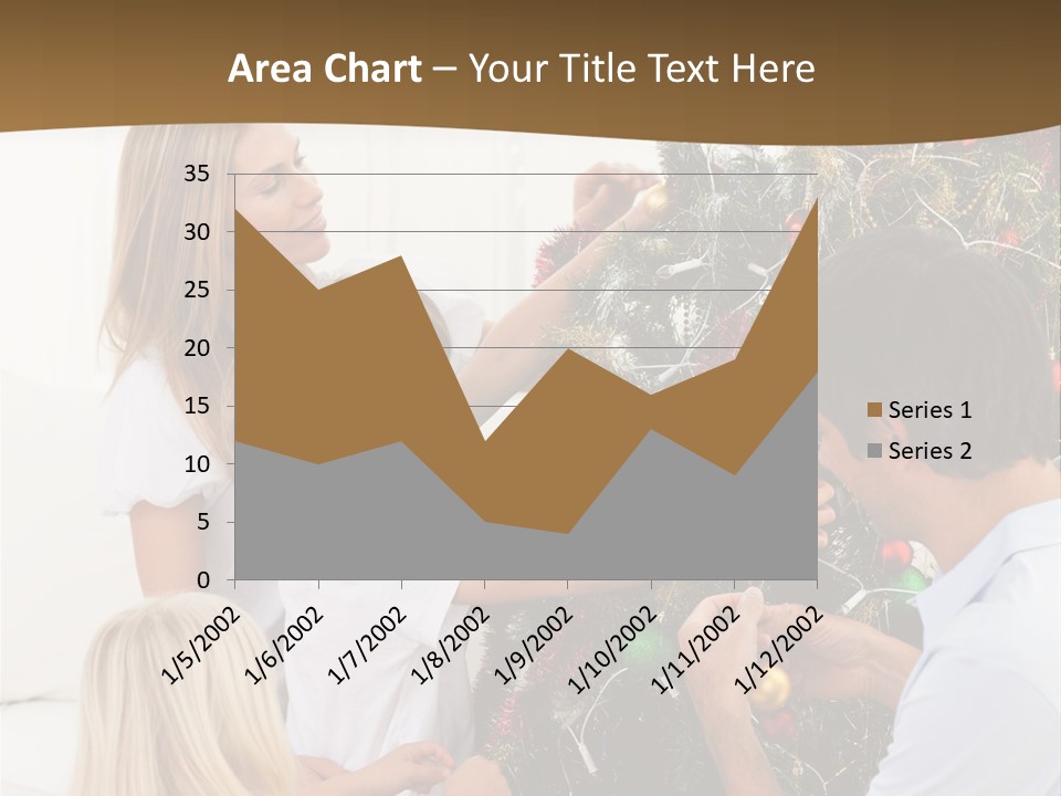 Decorating Christmas Tree PowerPoint Template