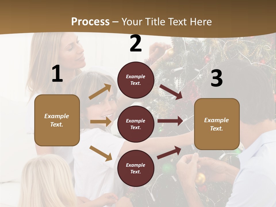 Decorating Christmas Tree PowerPoint Template