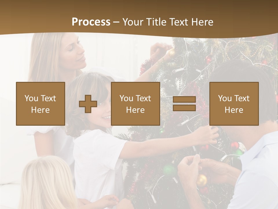 Decorating Christmas Tree PowerPoint Template