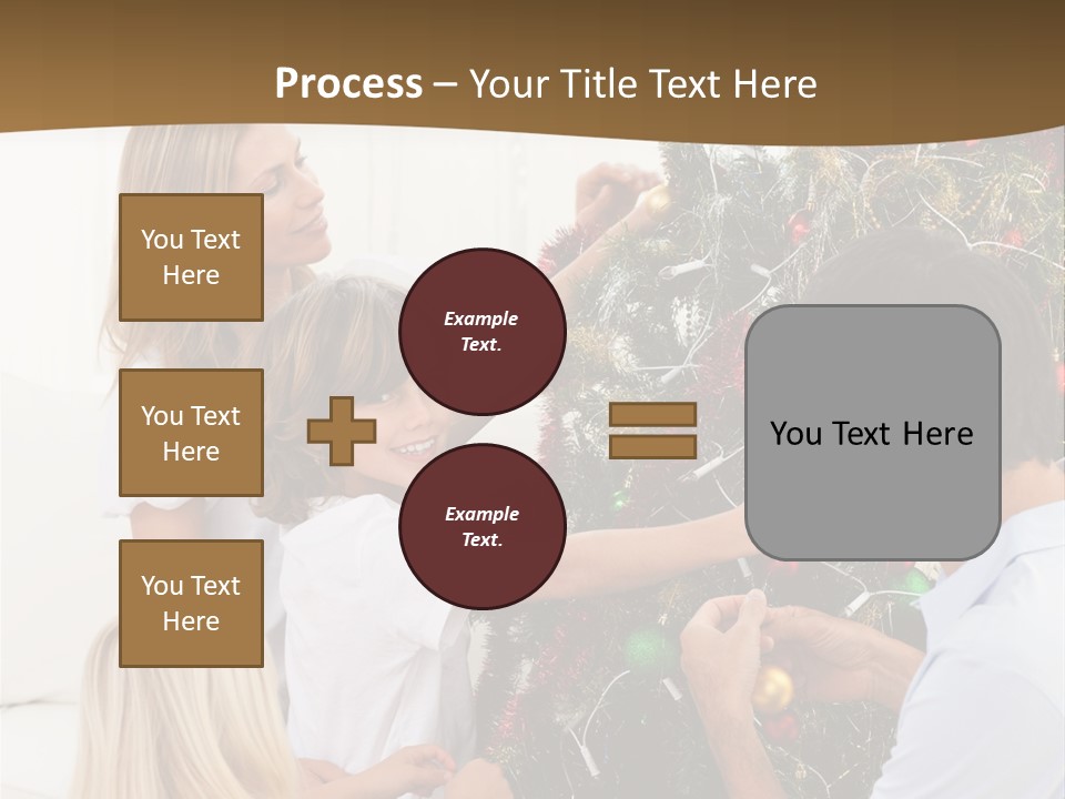 Decorating Christmas Tree PowerPoint Template