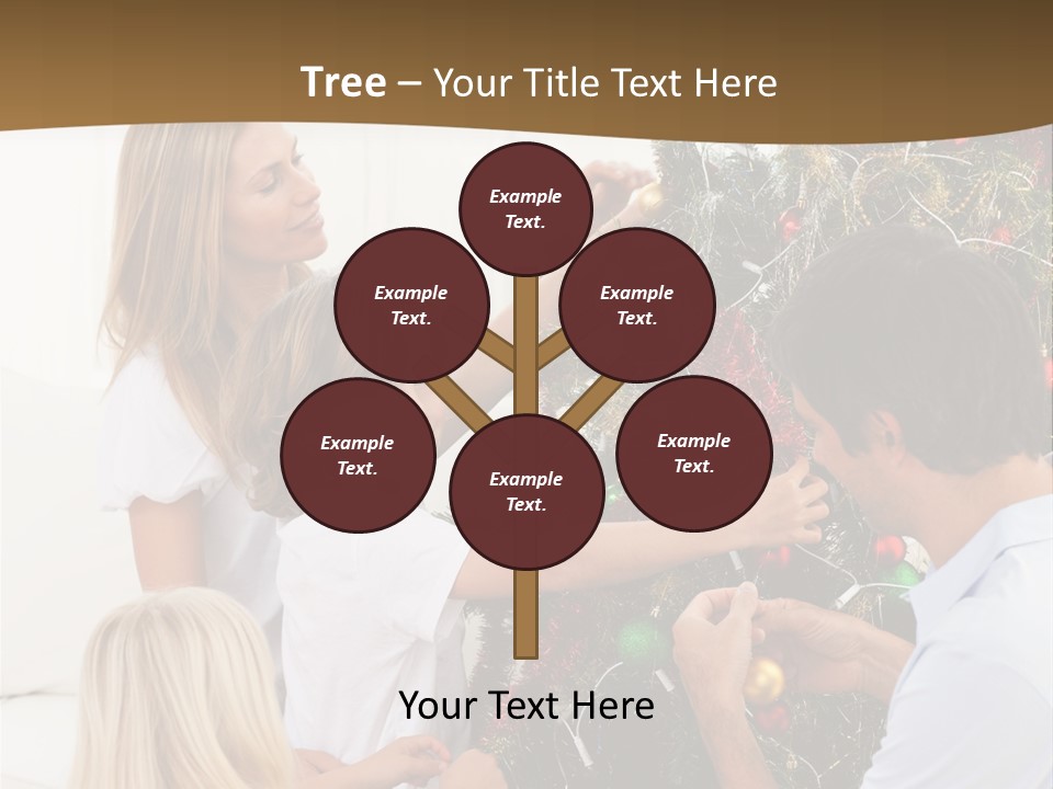 Decorating Christmas Tree PowerPoint Template