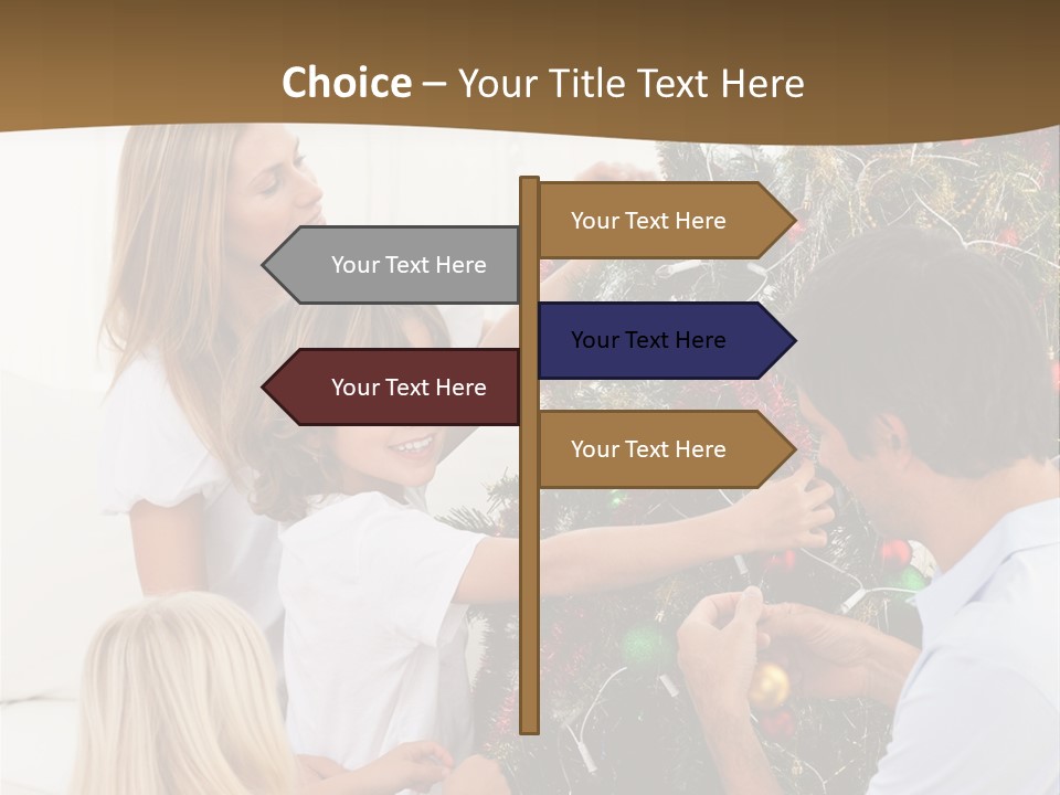 Decorating Christmas Tree PowerPoint Template