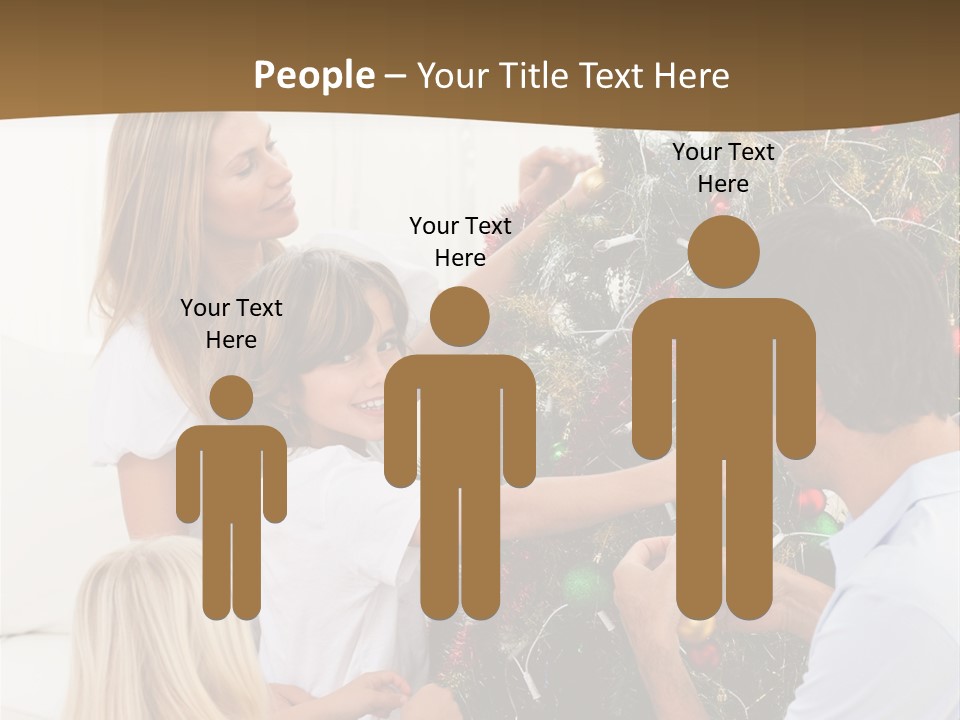 Decorating Christmas Tree PowerPoint Template