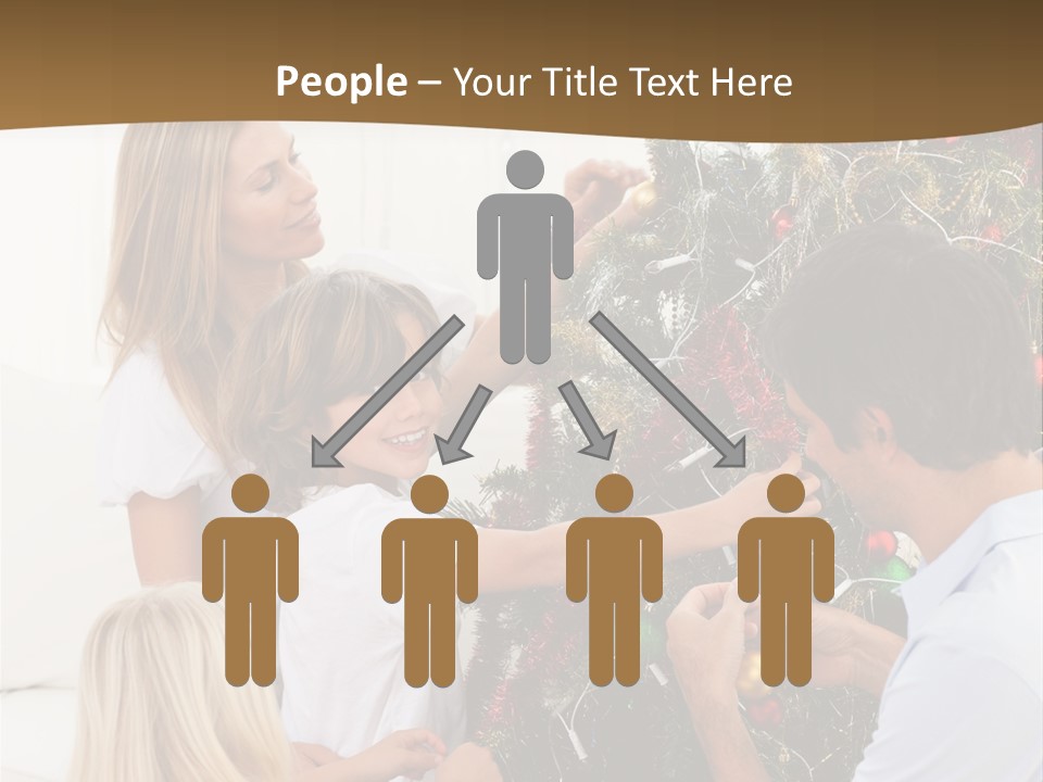 Decorating Christmas Tree PowerPoint Template