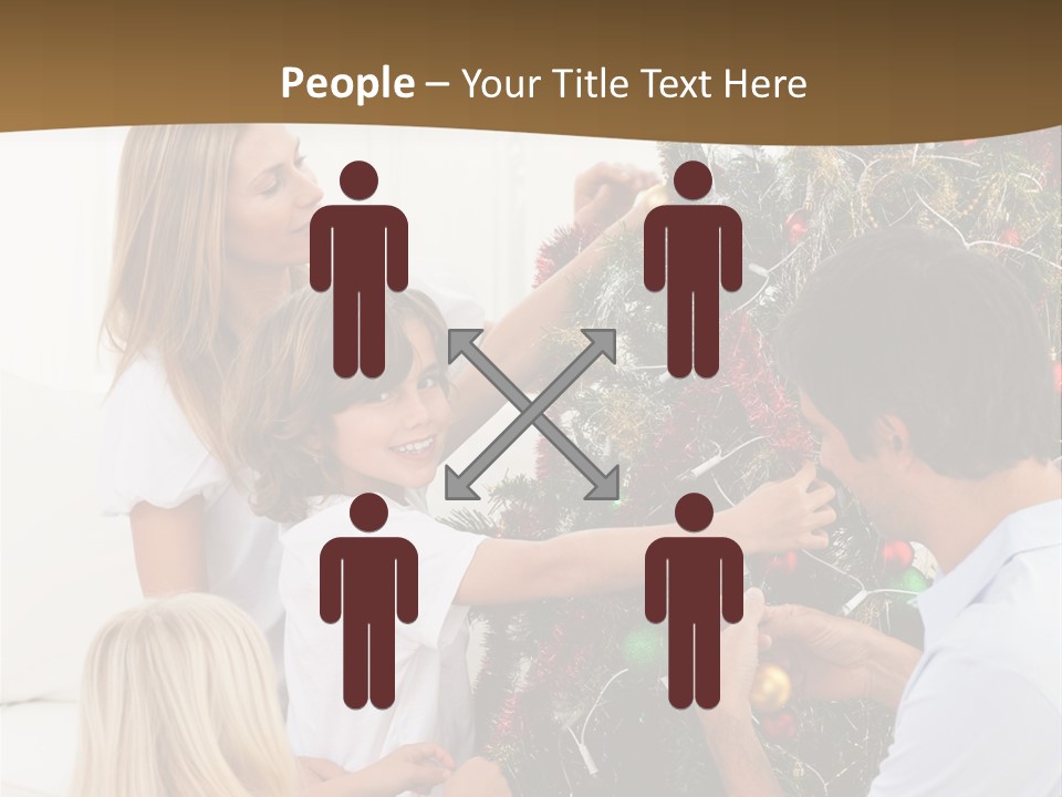 Decorating Christmas Tree PowerPoint Template