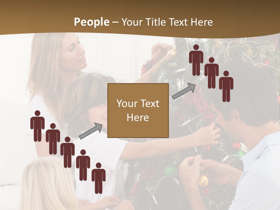 Decorating Christmas Tree PowerPoint Template