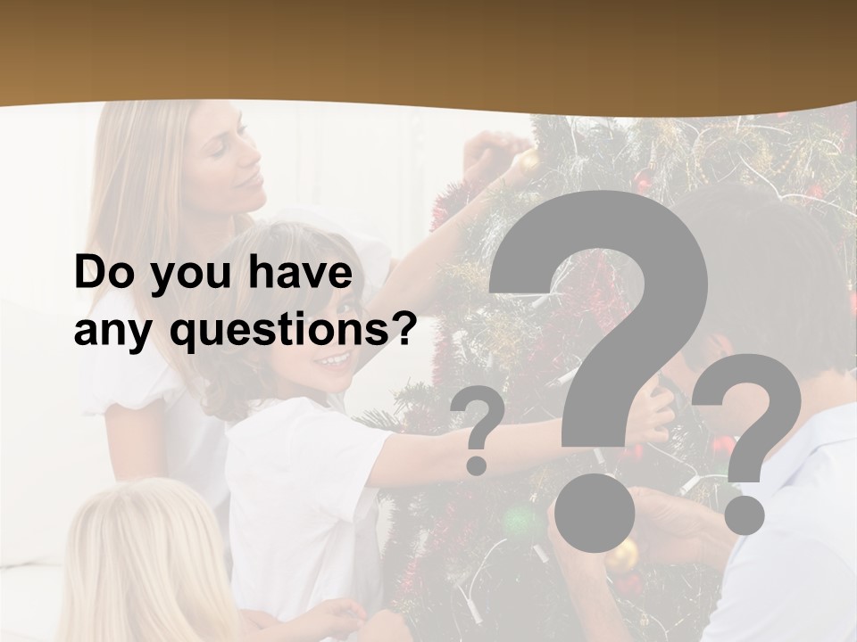 Decorating Christmas Tree PowerPoint Template