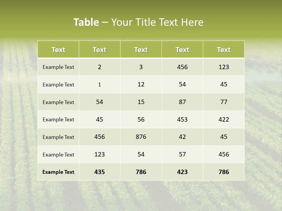 Farm Pesticides PowerPoint Template